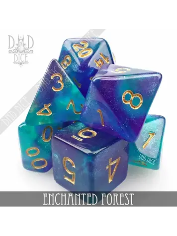 DND DICE ENCHANTED FOREST RPG DICE SET