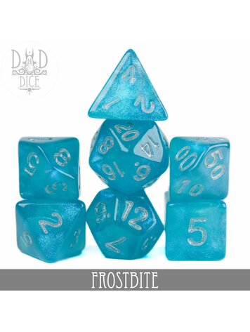 DND DICE FROSTBITE GLITTER DICE SET