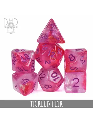 DND DICE TICKLED PINK DICE SET