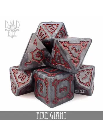 DND DICE FIRE GIANT OVERSIZE RPG DICE SET