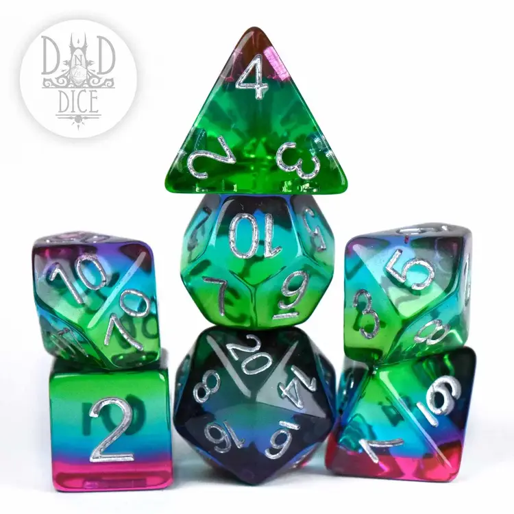 DND DICE GLAMOROUS GLADE RPG DICE SET