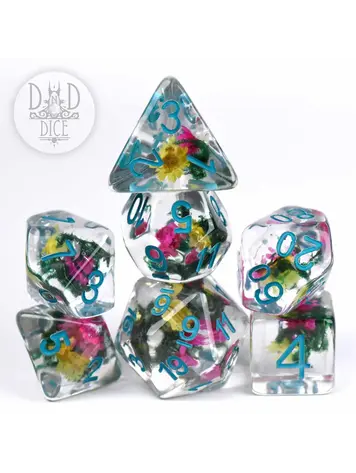 DND DICE VINTAGE BLOOM RPG DICE SET