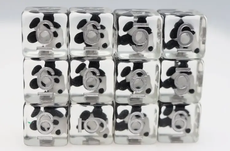 FOAM BRAIN GAMES FOAM BRAIN GAMES 12 PIECE D6'S - STEAM BOAT WILLIE MICKEY