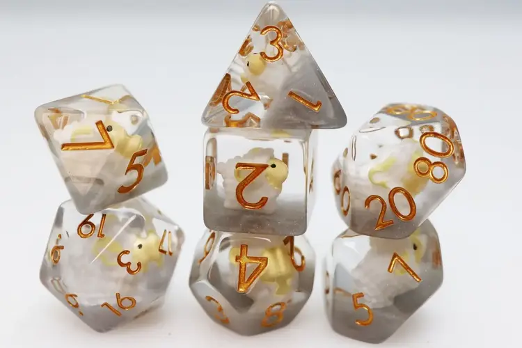FOAM BRAIN GAMES FOAM BRAIN GAMES RPG DICE - GOLDEN FLEECE