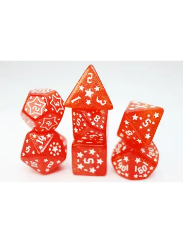 FOAM BRAIN GAMES FOAM BRAIN GAMES RPG DICE SET SHOOTING STARS - NITROGEN