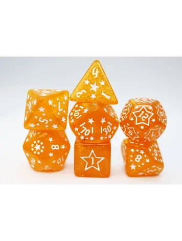 FOAM BRAIN GAMES FOAM BRAIN GAMES RPG DICE SET SHOOTING STARS - SODIUM