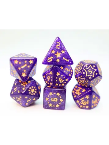 FOAM BRAIN GAMES FOAM BRAIN GAMES RPG DICE SET SHOOTING STARS - XENON