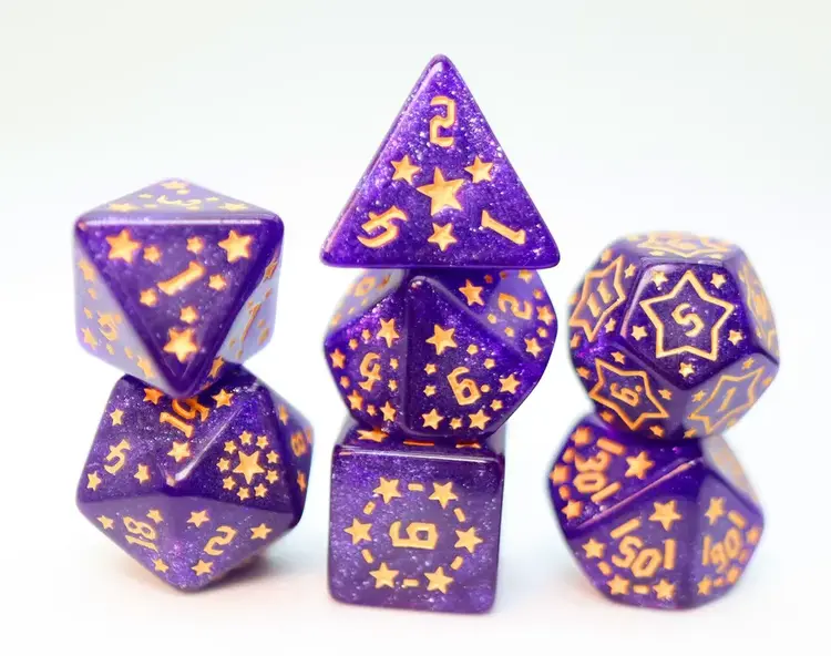 FOAM BRAIN GAMES FOAM BRAIN GAMES RPG DICE SET SHOOTING STARS - XENON