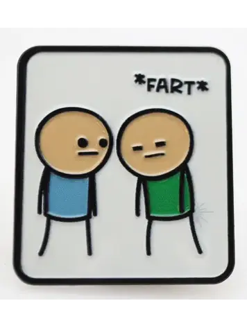 FOAM BRAIN GAMES CYANIDE & HAPPINESS ENAMEL PIN - FART