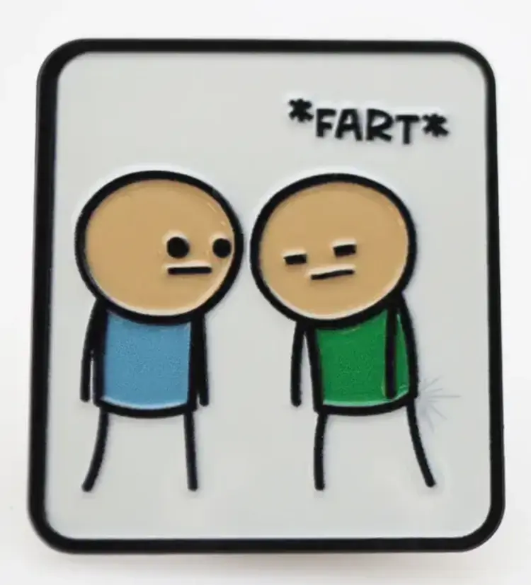 FOAM BRAIN GAMES CYANIDE & HAPPINESS ENAMEL PIN - FART