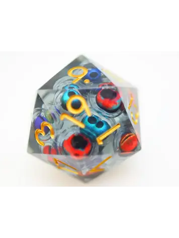 FOAM BRAIN GAMES FOAM BRAIN GAMES SHARP EDGE 35MM D20 DICE MAD SCIENTIST'S COLLECTION  - MOVING EYE
