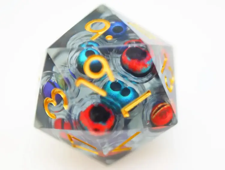 FOAM BRAIN GAMES FOAM BRAIN GAMES SHARP EDGE 35MM D20 DICE MAD SCIENTIST'S COLLECTION  - MOVING EYE