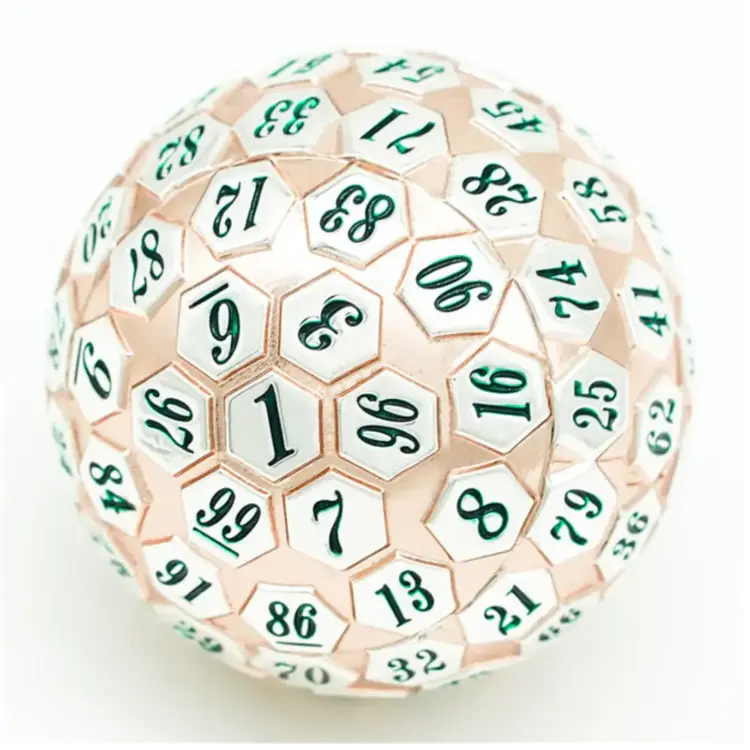 FOAM BRAIN GAMES FOAM BRAIN GAMES 45MM METAL D100 - ROSE GOLD & SILVER