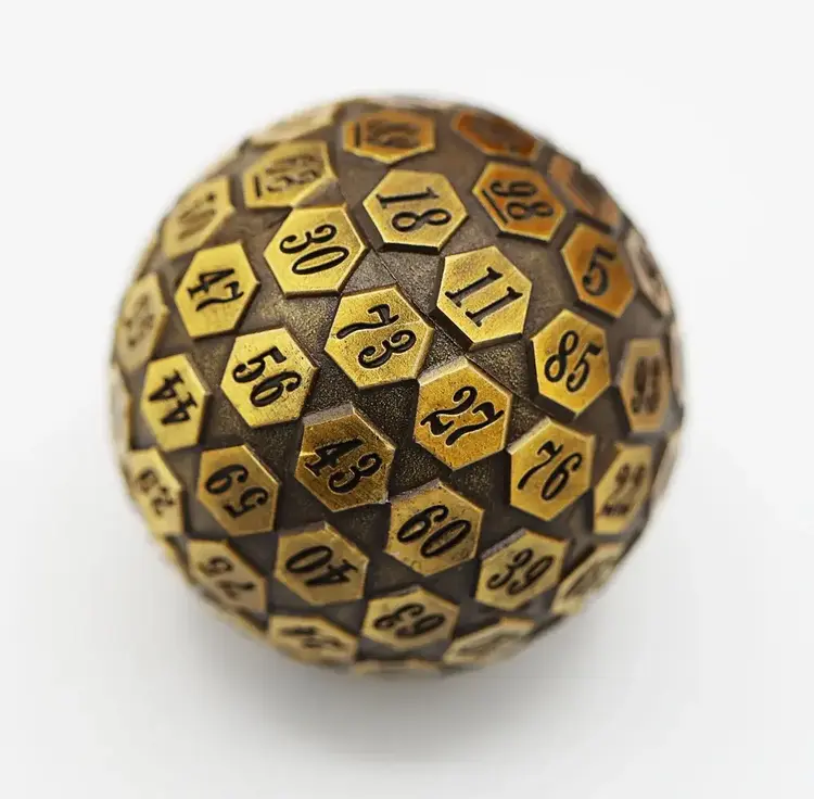 FOAM BRAIN GAMES FOAM BRAIN GAMES 45MM METAL D100 - GOLD