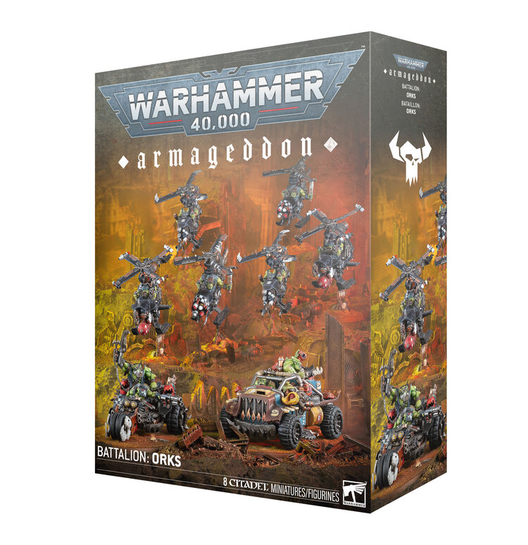 WARHAMMER 40K ARMAGEDDON BATTALION ORKS