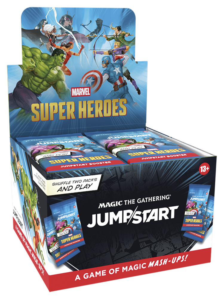 WIZARDS OF THE COAST MTG MARVELS SUPER HEROES JUMPSTART BOOSTER BOX PREORDER