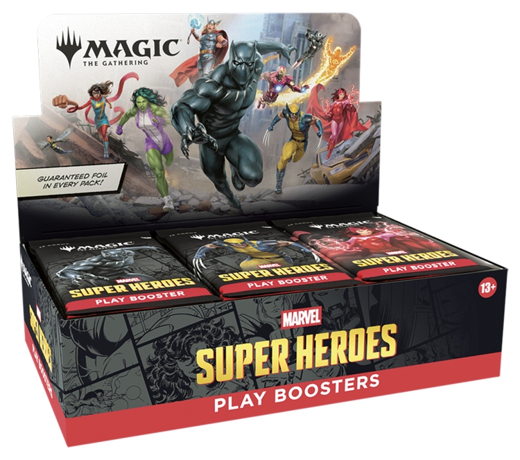 WIZARDS OF THE COAST MTG MARVELS SUPER HEROES PLAY BOOSTER BOX PREORDER
