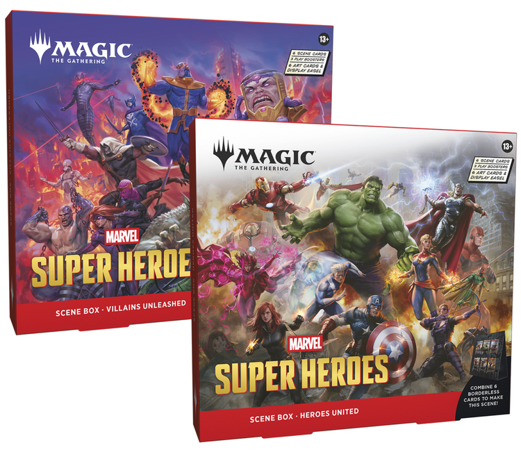 WIZARDS OF THE COAST MTG MARVELS SUPER HEROES SCENE BOX PAIR PREORDER
