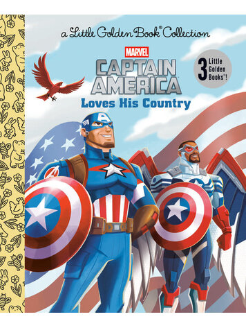 GOLDEN BOOKS MARVEL CAPTAIN AMERICA LOVES HIS COUNTRY LITTLE GOLDEN BOOK COLLECTION