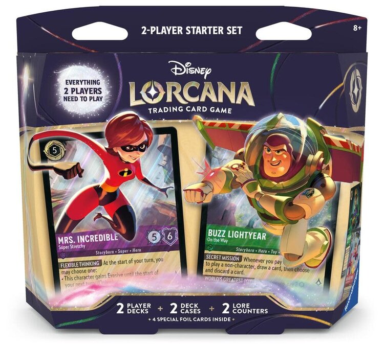 RAVENSBURGER LORCANA TCG WILDS UNKNOWN 2 PLAYER STARTER SET