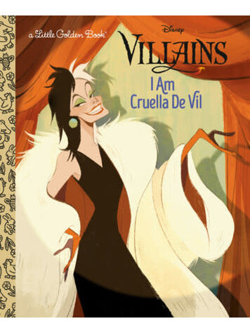 GOLDEN BOOKS DISNEY VILLAINS I AM CRUELLA DE VIL LITTLE GOLDEN BOOK