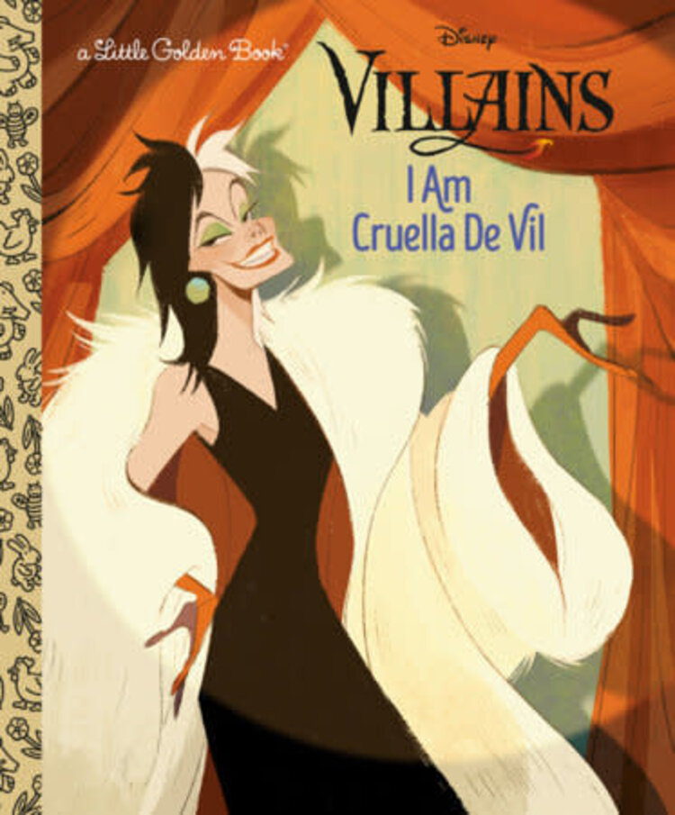GOLDEN BOOKS DISNEY VILLAINS I AM CRUELLA DE VIL LITTLE GOLDEN BOOK