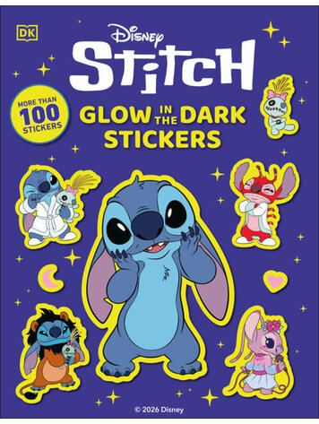 DK PUBLISHING CO DISNEY STITCH GLOW IN THE DARK STICKERS