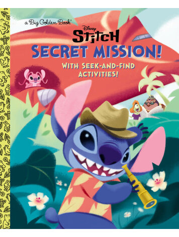 GOLDEN BOOKS DISNEY STITCH SECRET MISSION BIG GOLDEN BOOK