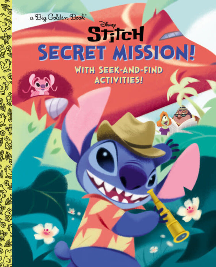GOLDEN BOOKS DISNEY STITCH SECRET MISSION BIG GOLDEN BOOK