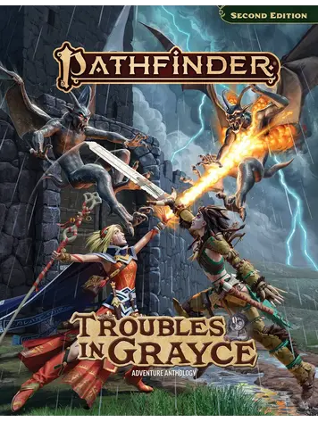PAIZO PUBLISHING PATHFINDER 2ND ED TROUBLE IN GRAYCE ADVENTURE ANTHOLOGY