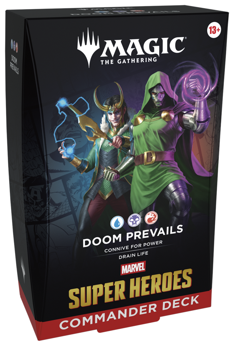 WIZARDS OF THE COAST MTG MARVELS SUPER HEROES COMMANDER DECKS (SET OF 4) PREORDER