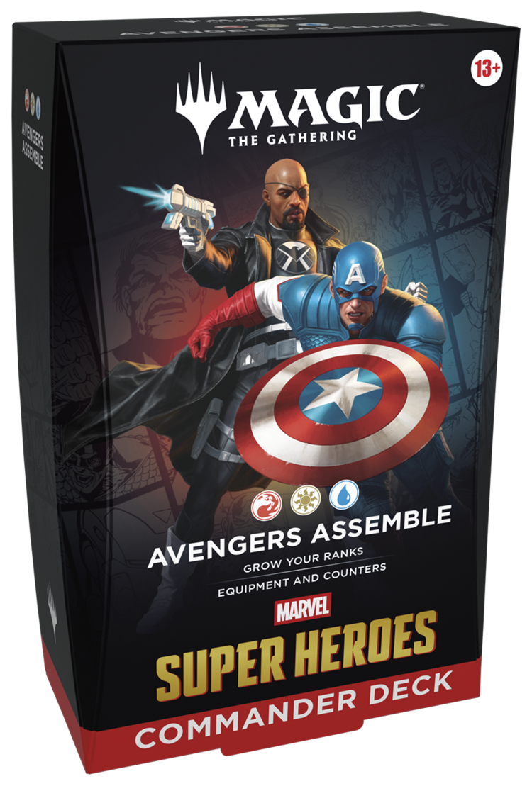 WIZARDS OF THE COAST MTG MARVELS SUPER HEROES COMMANDER DECKS (SET OF 4) PREORDER
