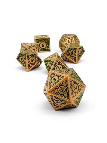 NORSE FOUNDRY SYLVAN WEAVER CELESTIAL ORCHID METAL DICE SET