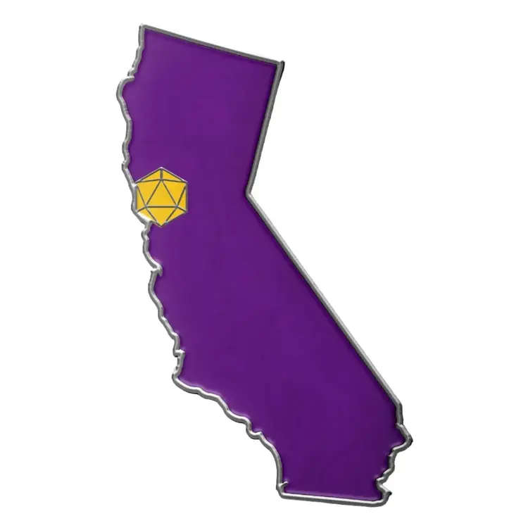 NORSE FOUNDRY STATE PIN D20 - CALIFORNIA
