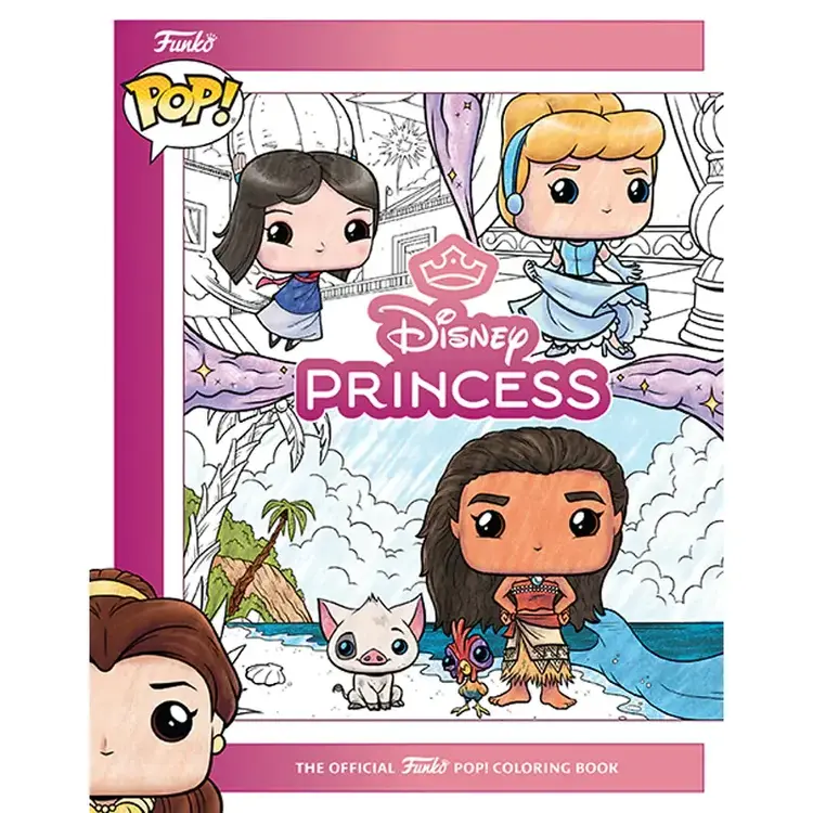 INSIGHT EDITIONS DISNEY PRINCESS HC THE OFFICIAL FUNKO POP COLORING BOOK