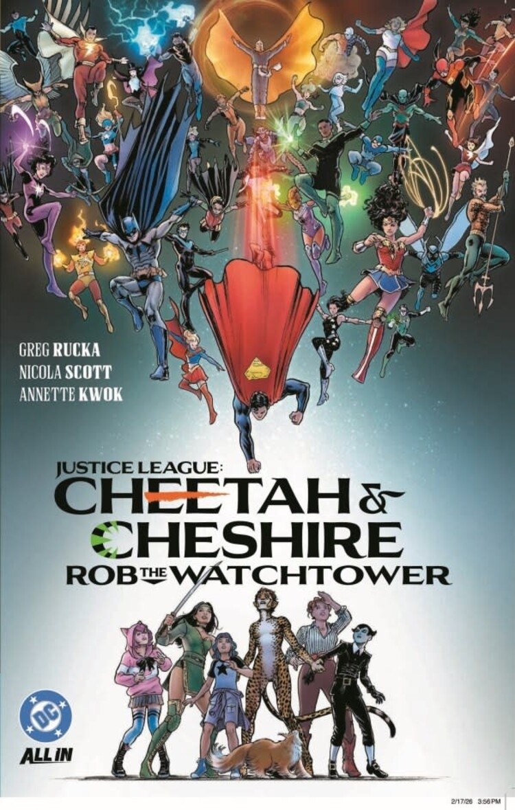 DC COMICS JUSTICE LEAGUE CHEETAH AND CHESHIRE ROB THE WATCHTOWER TP