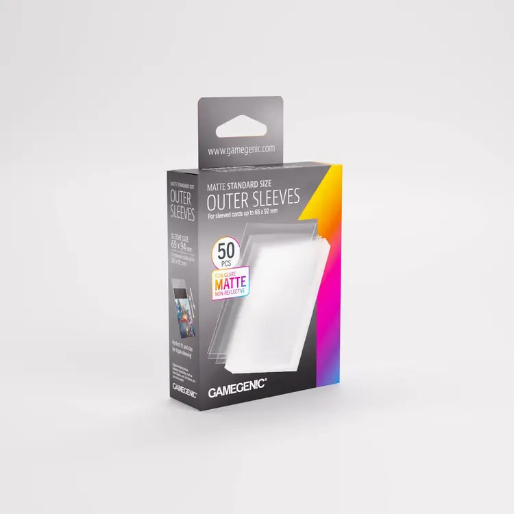 GAMEGENIC GAMEGENIC MATTE STANDARD OUTER SLEEVES 50 CT