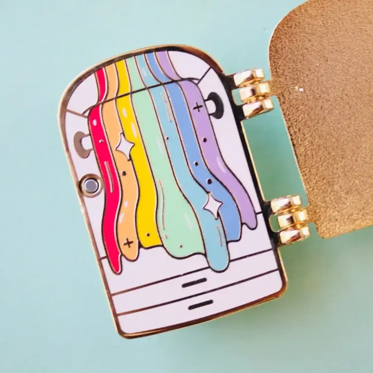 RAINBOW CLOSET ENAMEL PIN