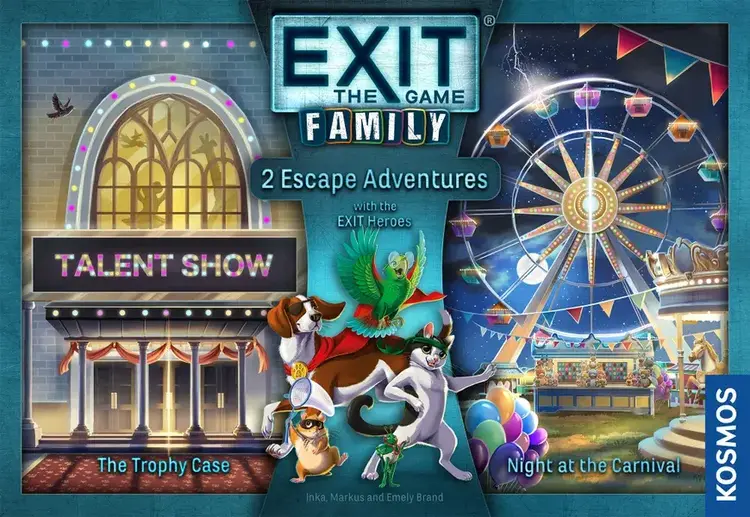 THAMES AND KOSMOS EXIT THE GAME FAMILY THE TROPHY CASE/NIGHT AT THE CARNIVAL