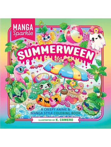 ST MARTINS MANGA SPARKLE SUMMERWEEN CREEPY ANIME & MANGA STYLE COLORING BOOK