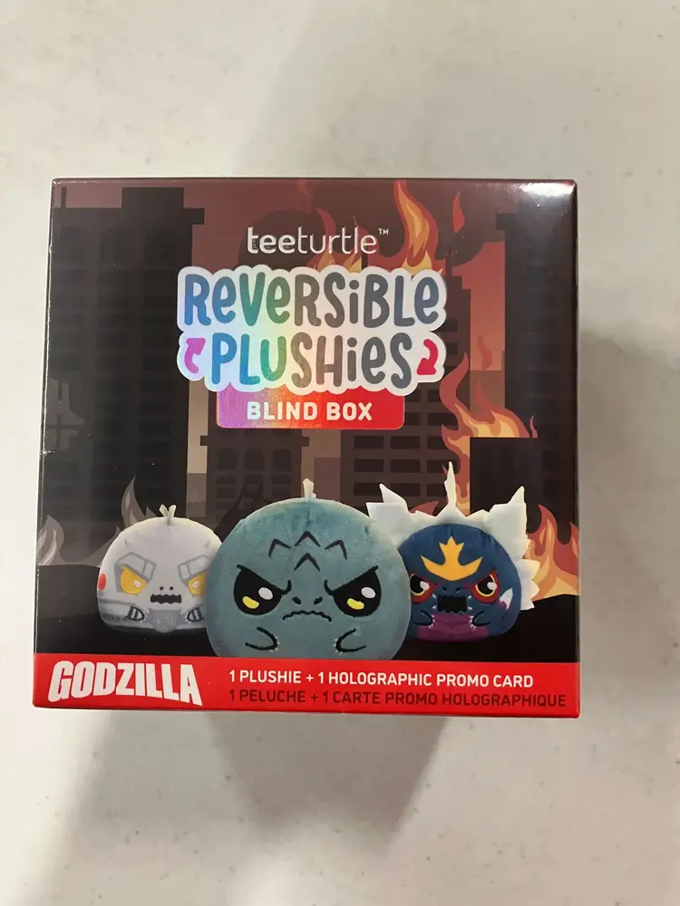 PLUSHIVERSE BLIND BOX GODZILLA REVERSIBLE PLUSHIE 3IN
