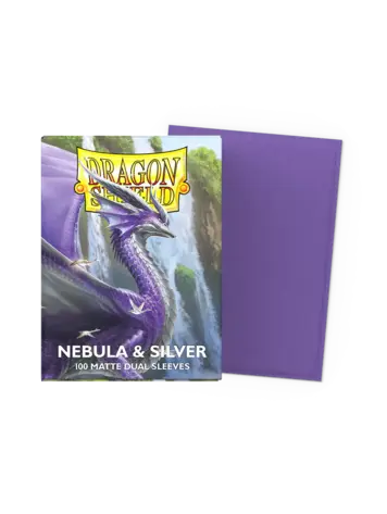 DRAGON SHIELD DRAGON SHIELD 100CT MATTE DUAL SLEEVES NEBULA & SILVER