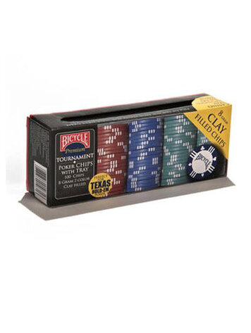 BICYCLE TOURNAMENT QUALITY POKER CHIPS WITH TRAY