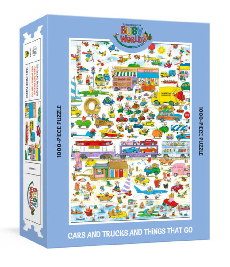 CLARKSON POTTER RICHARD SCARRY CARS & TRUCKS & THINGS THAT GO 1000 PIECE PUZZLE