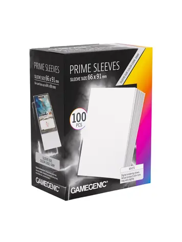 GAMEGENIC GAMEGENIC PRIME SLEEVES WHITE 100CT