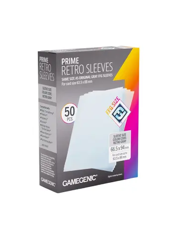 GAMEGENIC GAMEGENIC PRIME RETRO SLEEVES 50CT