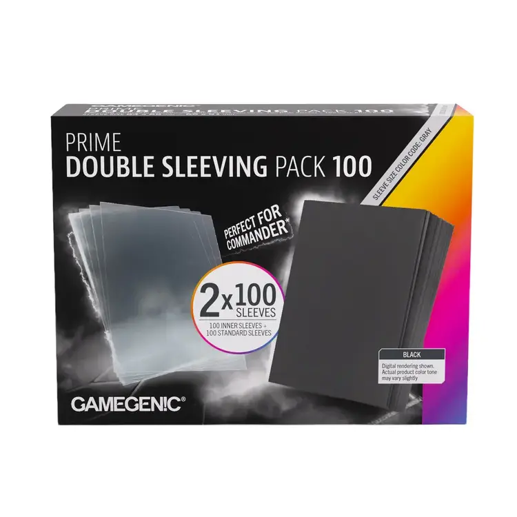 GAMEGENIC GAMEGENIC PRIME DOUBLE SLEEVING PACK 100CT