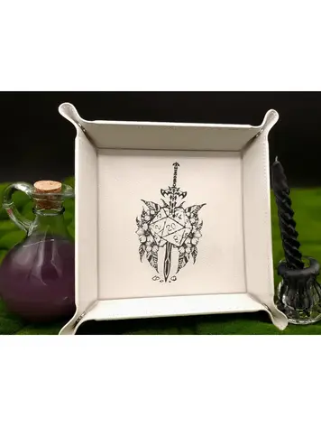DICE SWORD DICE TRAY PURPLE WITH BLACK