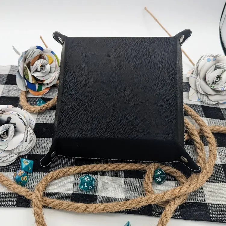 FROG WITCH DICE TRAY BLACK WITH SILVER
