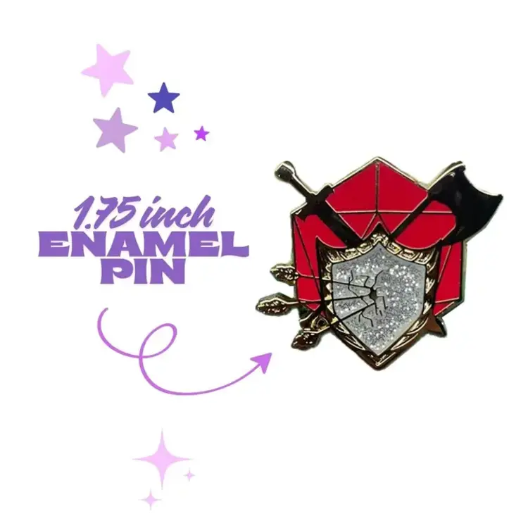 D&D ROLES FIGHTER ENAMEL PIN